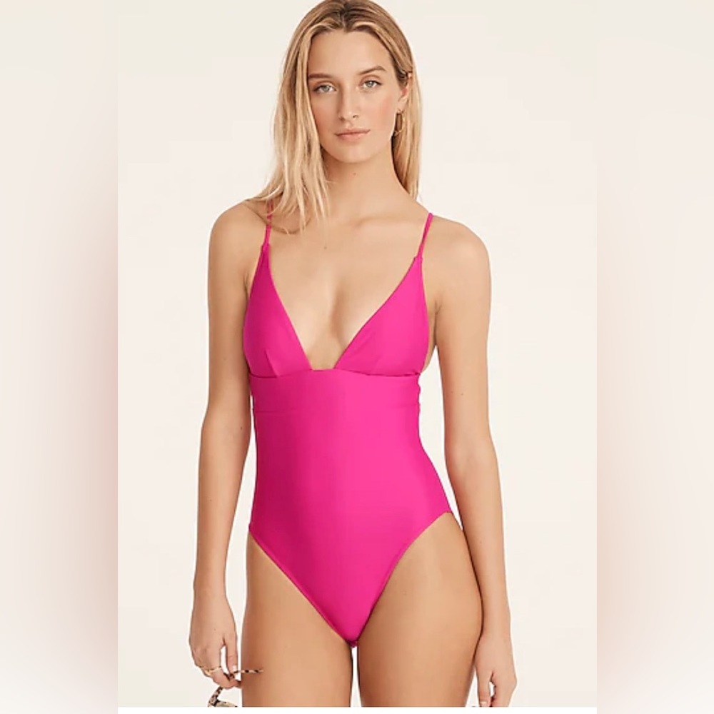 J Crew Plunge One-Piece Swimsuit (4)
